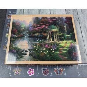Thomas Kinkade Garden of Prayer TK-107T 1997 Rubber Stamp Wood #C9